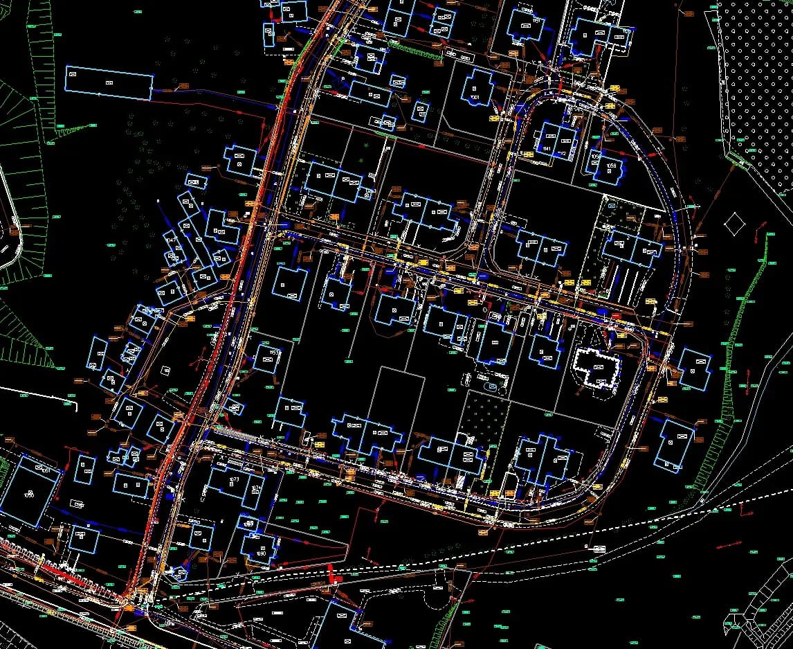 Creation and Updates of Topographic, Geodetic, and Municipal Utility Network Database at 1:500 Scale - 1 of 5