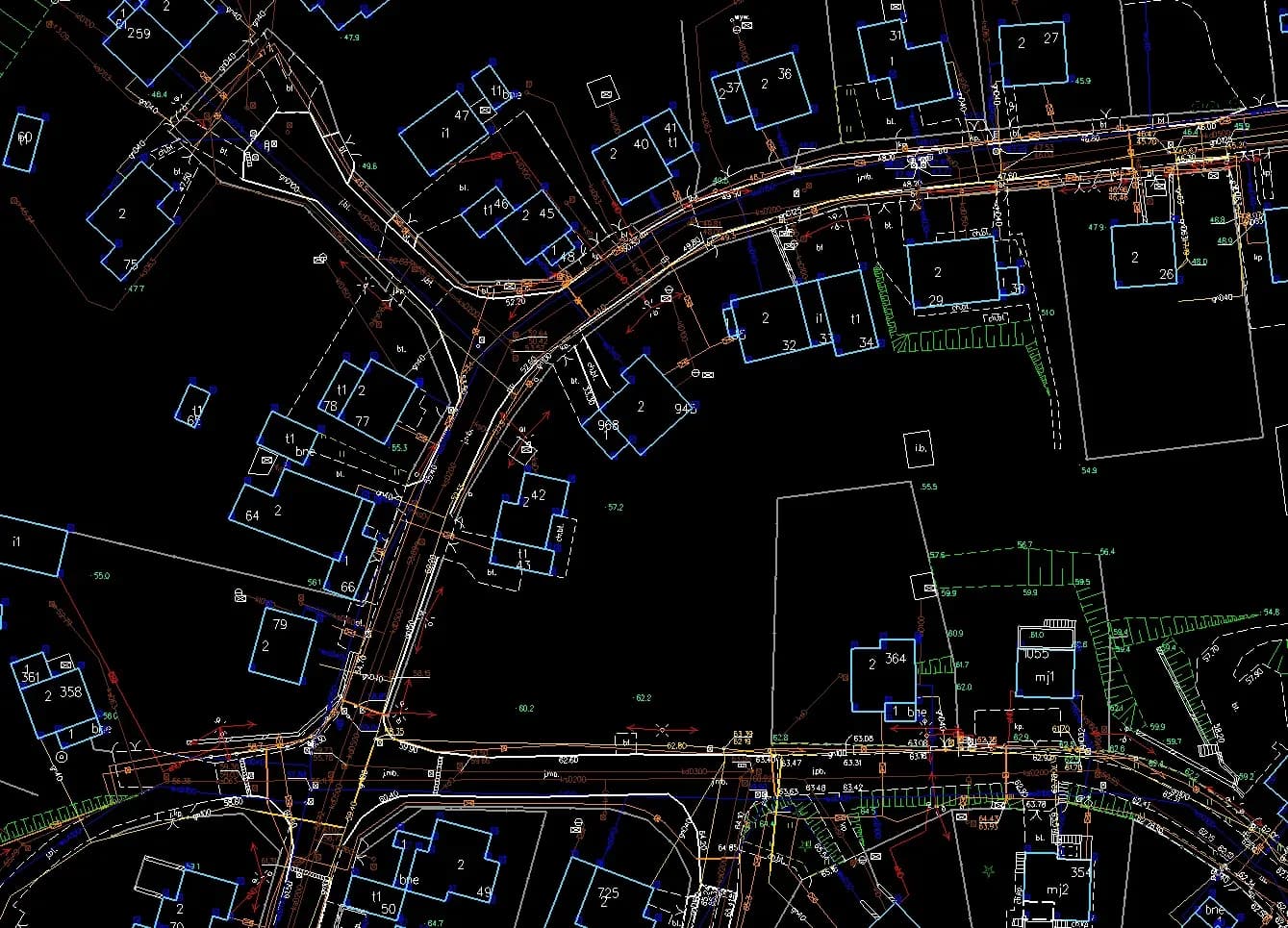 Creation and Updates of Topographic, Geodetic, and Municipal Utility Network Database at 1:500 Scale - 4 of 5