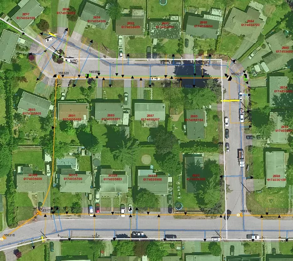 Digitizing utility service connections - 3 of 5