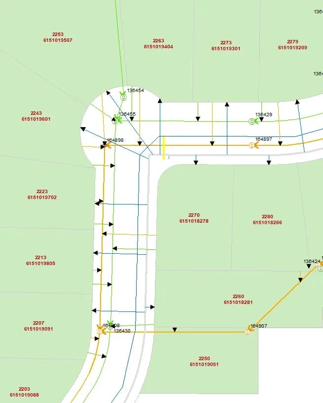 Digitizing utility service connections - 4 of 5