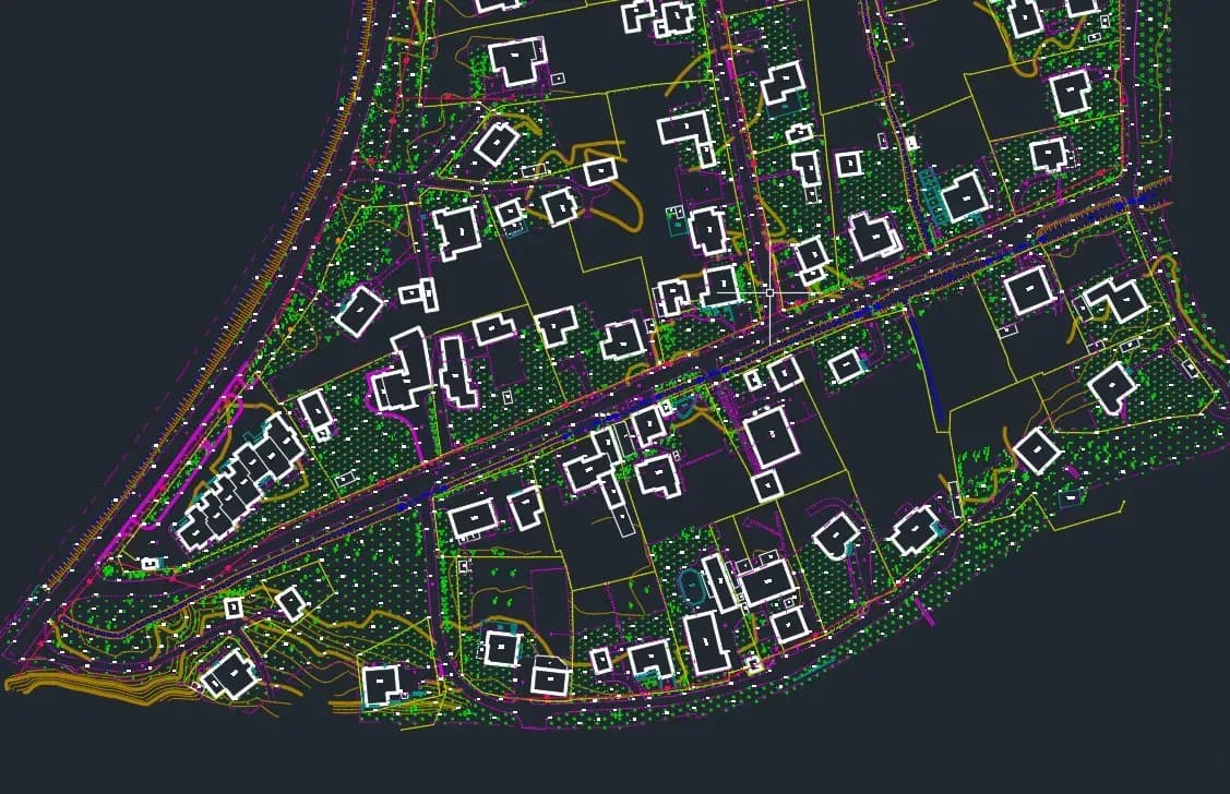 Topographic drawing at a scale of 1:500 - 3 of 5