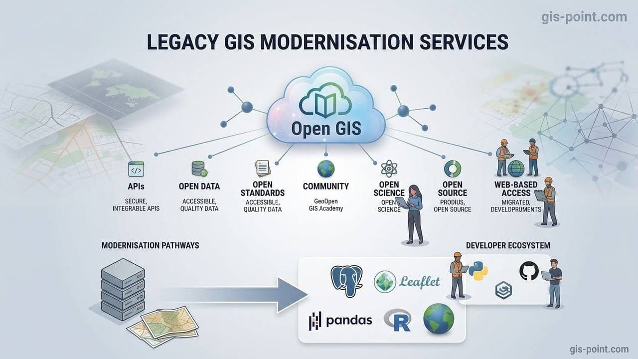 Legacy GIS Modernisation, visual context
