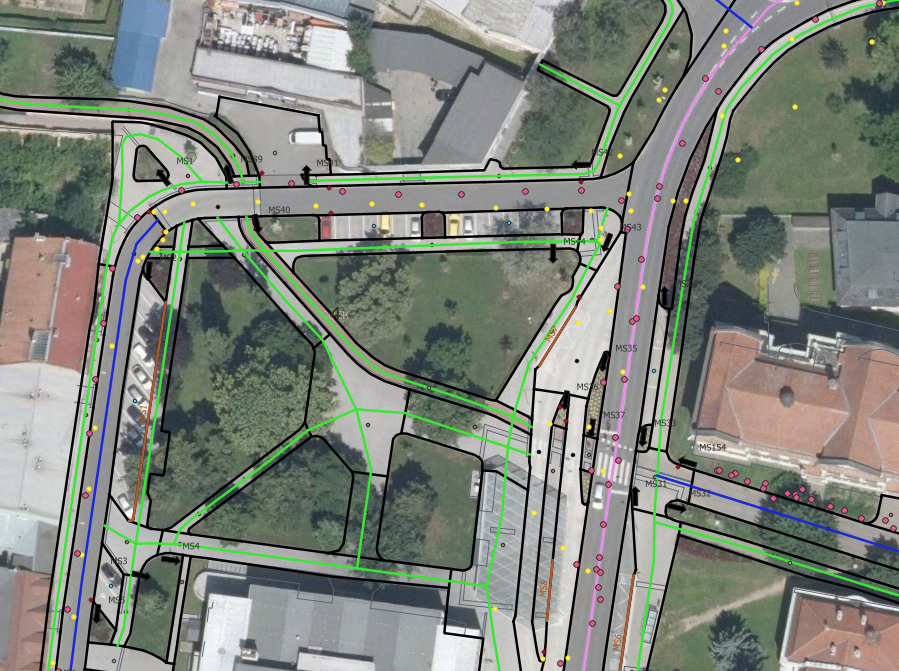 GIS - Vectorization of roads and road signs - GIS-Point